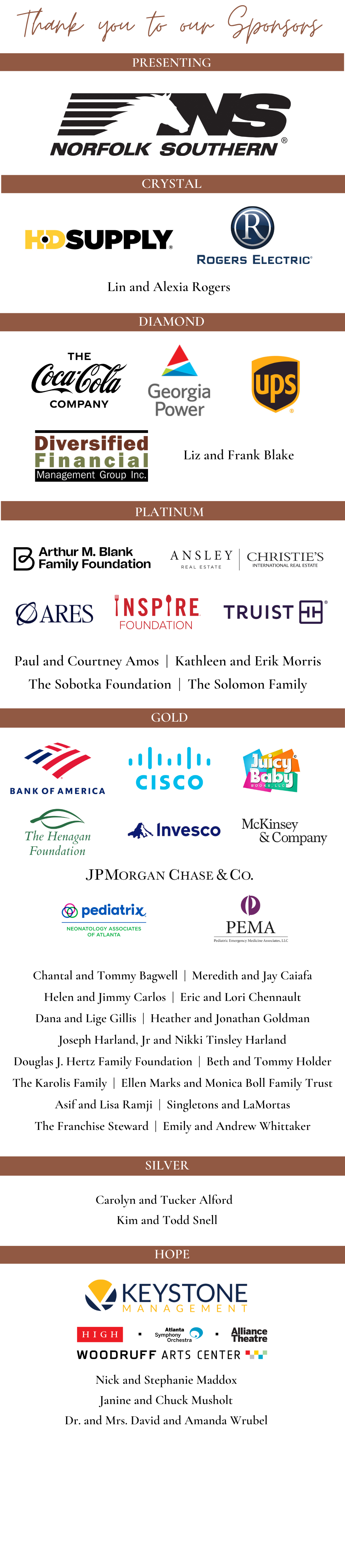 hope and will ball sponsors