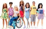 Inclusive Barbie Dolls with prosthetic limbs and scoliosis brace 