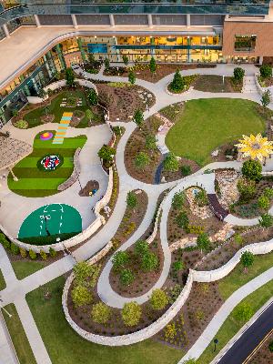 The Zone Backyard at Arthur M. Blank Hospital