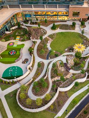 The Zone Backyard at Arthur M. Blank Hospital