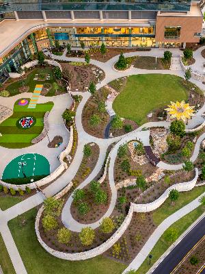 The Zone Backyard at Arthur M. Blank Hospital