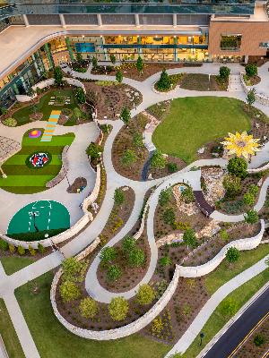 The Zone Backyard at Arthur M. Blank Hospital