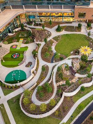 The Zone Backyard at Arthur M. Blank Hospital