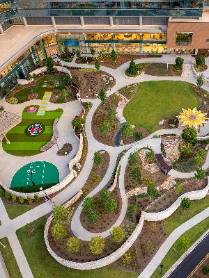 The Zone Backyard at Arthur M. Blank Hospital