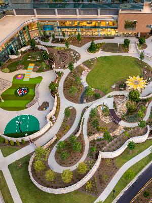 The Zone Backyard at Arthur M. Blank Hospital