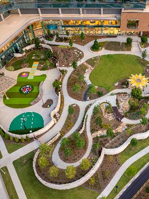 The Zone Backyard at Arthur M. Blank Hospital