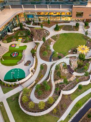 The Zone Backyard at Arthur M. Blank Hospital